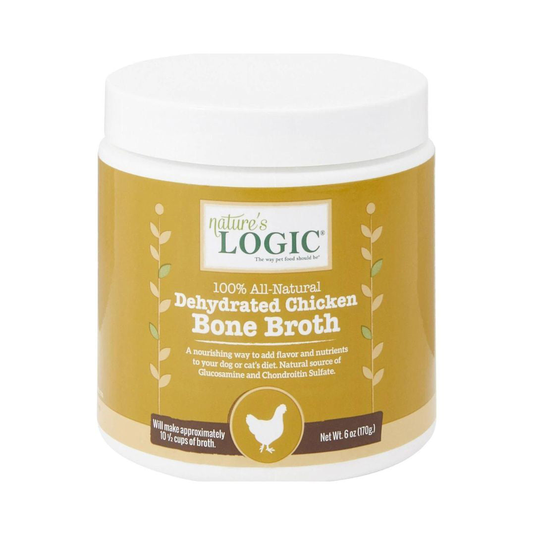 Natures Logic Dog Dehydrated Chicken Bone Broth 6oz,