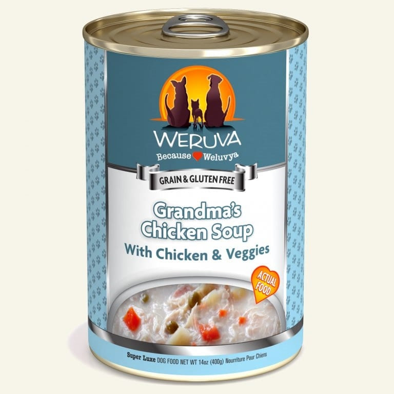 Weruva Dog Grandmas Chicken Soup With Chicken And Veggies 14oz, Case Of 12