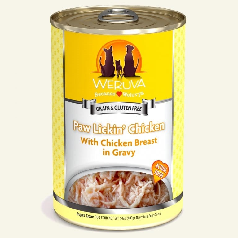Weruva Dog Paw Lickin Chicken With Chicken Breast In Gravy 14oz, Case Of 12