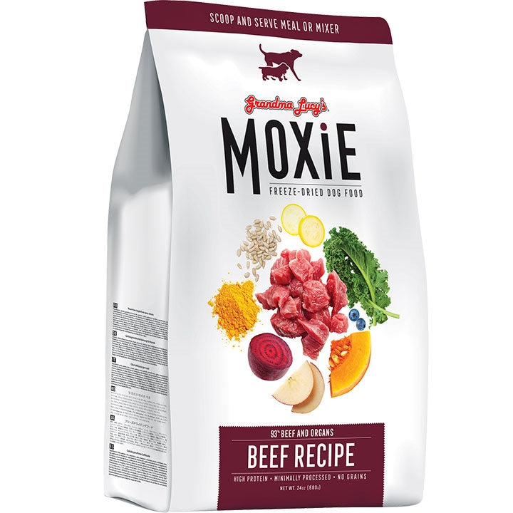Grandma Lucys Dog Moxie Grain Free Beef 24 oz,