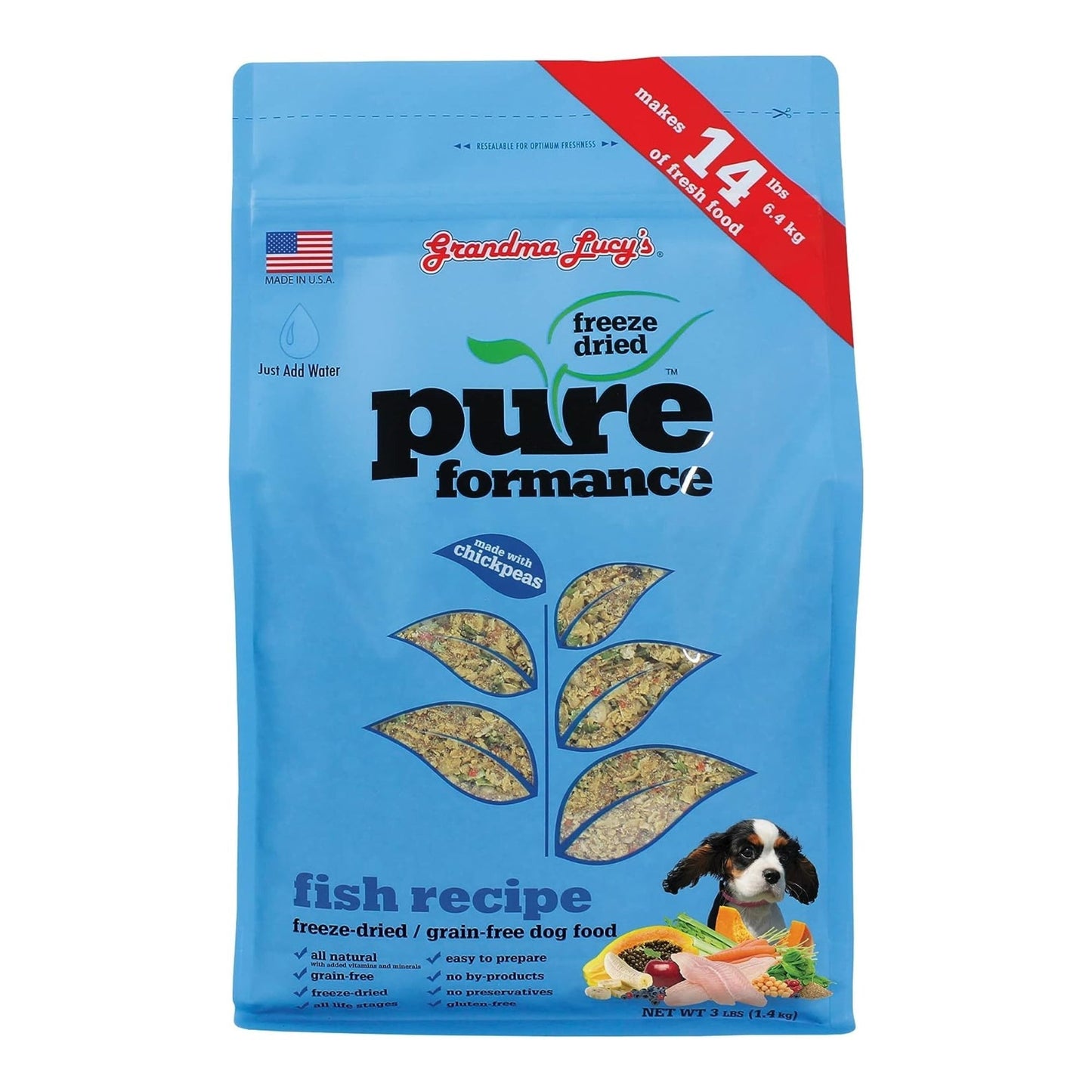 Grandma Lucys Dog Pure Grain Free Fish Chickpea 3 Lbs,