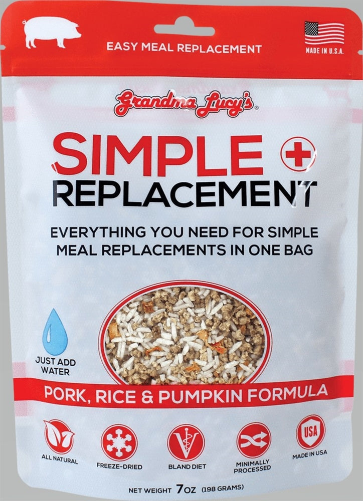 Grandma Lucys Dog Freeze Dried Simple Replacement Pork 7 oz,