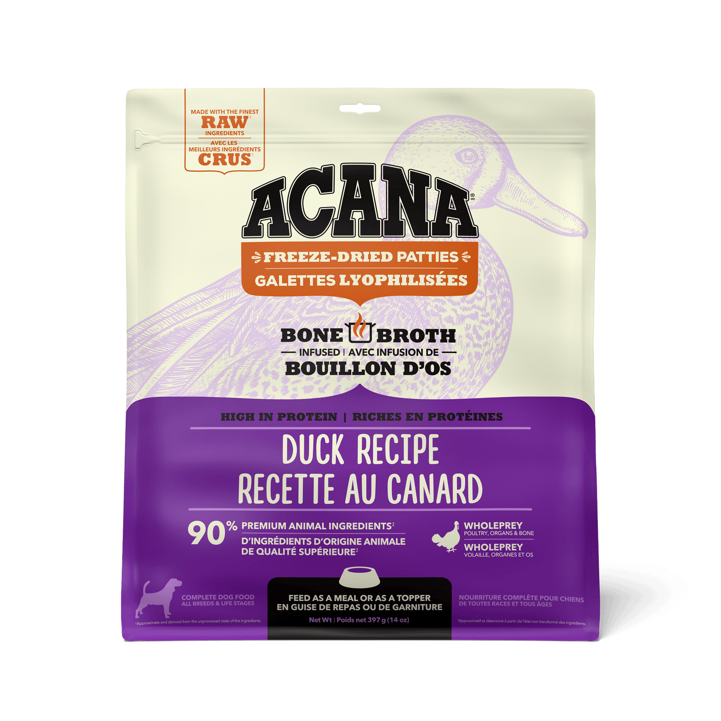 Acana Freeze-Dried Food Patties Duck Recipe