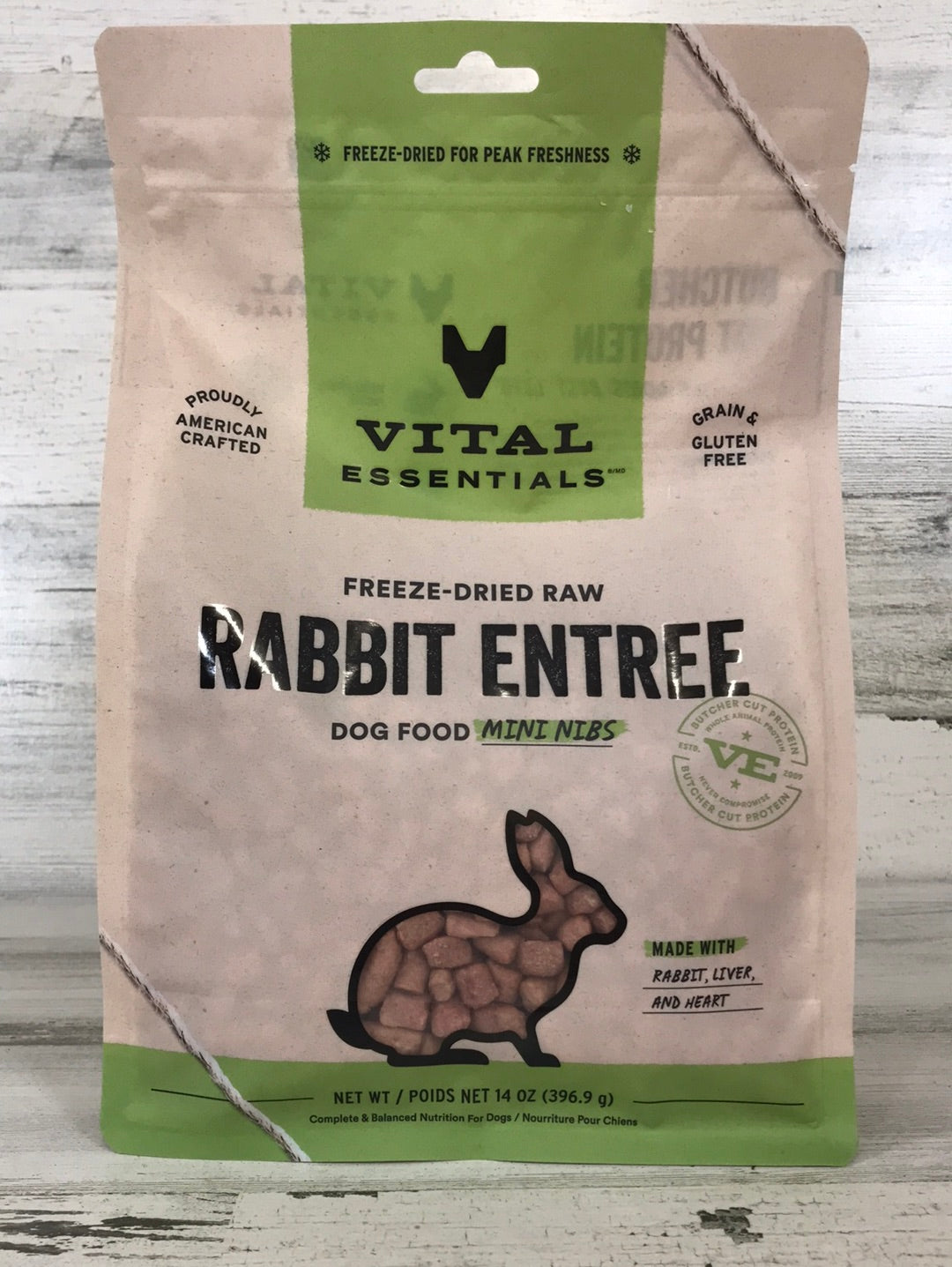 Vital Essential Freeze Dried Rabbit Mini Nibs 14oz