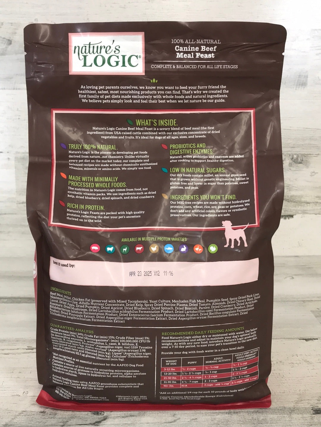 Nature's Logic Beef Meal Feast Dry Dog Food