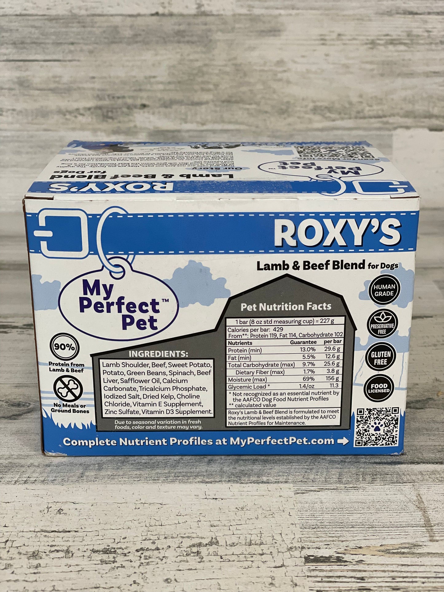 My Perfect Pet Frozen Roxy Lamb & Beef Dog Food