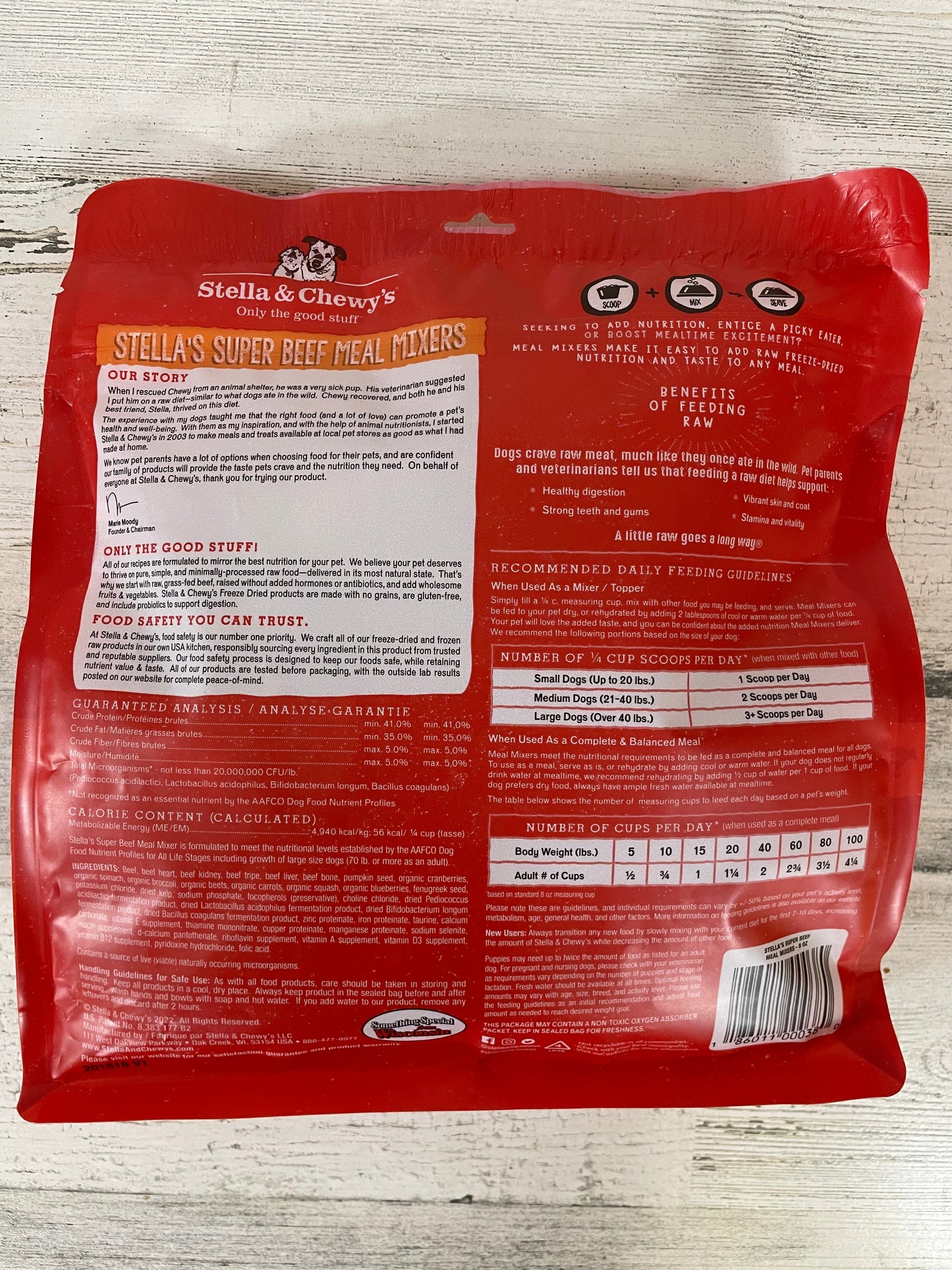 Stella & Chewy's Super Beef Meal Mixer Freeze Dried Dog Food