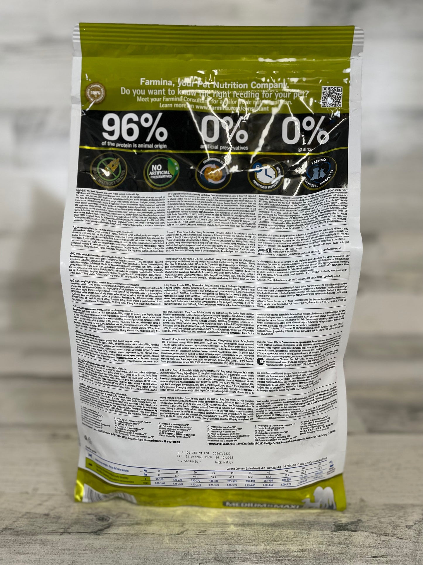 Farmina Grain Free Boar, Apple, & Pumpkin Dry Dog Food