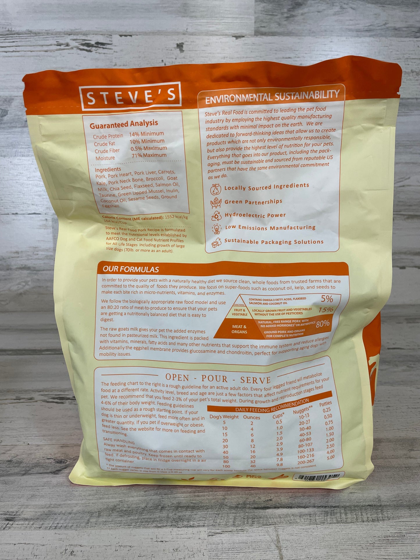 Steve's Real Food Pork Diet Frozen Raw Dog Food