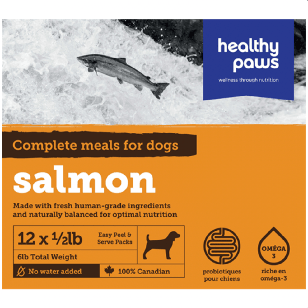 Healthy Paws Raw Dog Food Complete Dinner Salmon Recipe