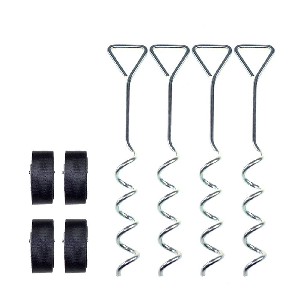 Hemoton 1 Set Outdoor Tent Pegs Spiral Ground Pin Hook Tent Accessories for Tent