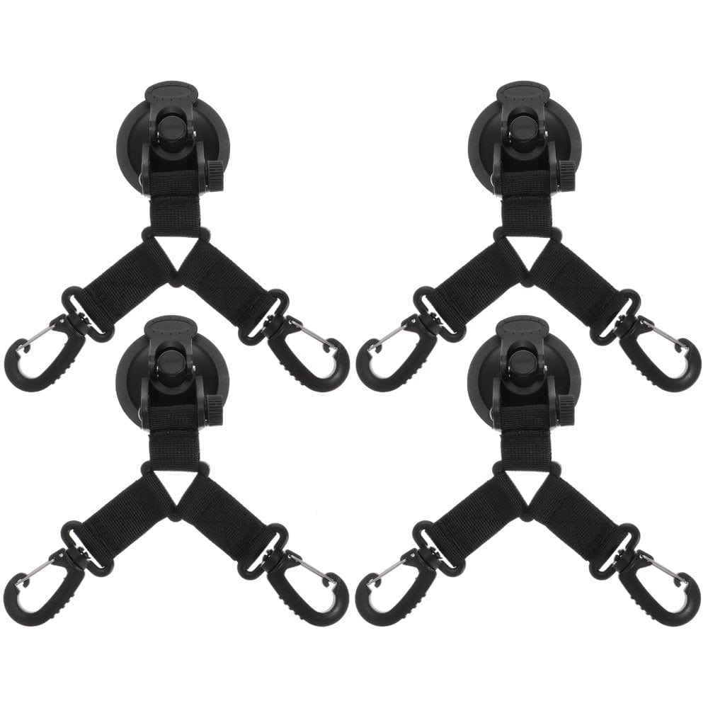 HOMEMAXS 4 Pcs Heavy Duty Car Tent Fixing Hook Suction Anchor Camping Tarp Accessories