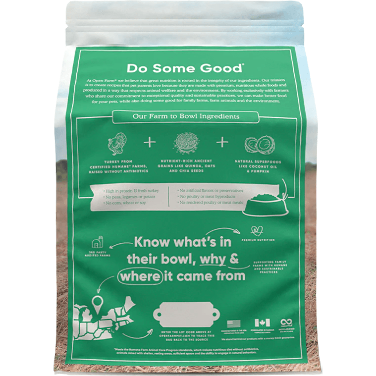 Open Farm Dog Food Homestead Turkey & Ancient Grains