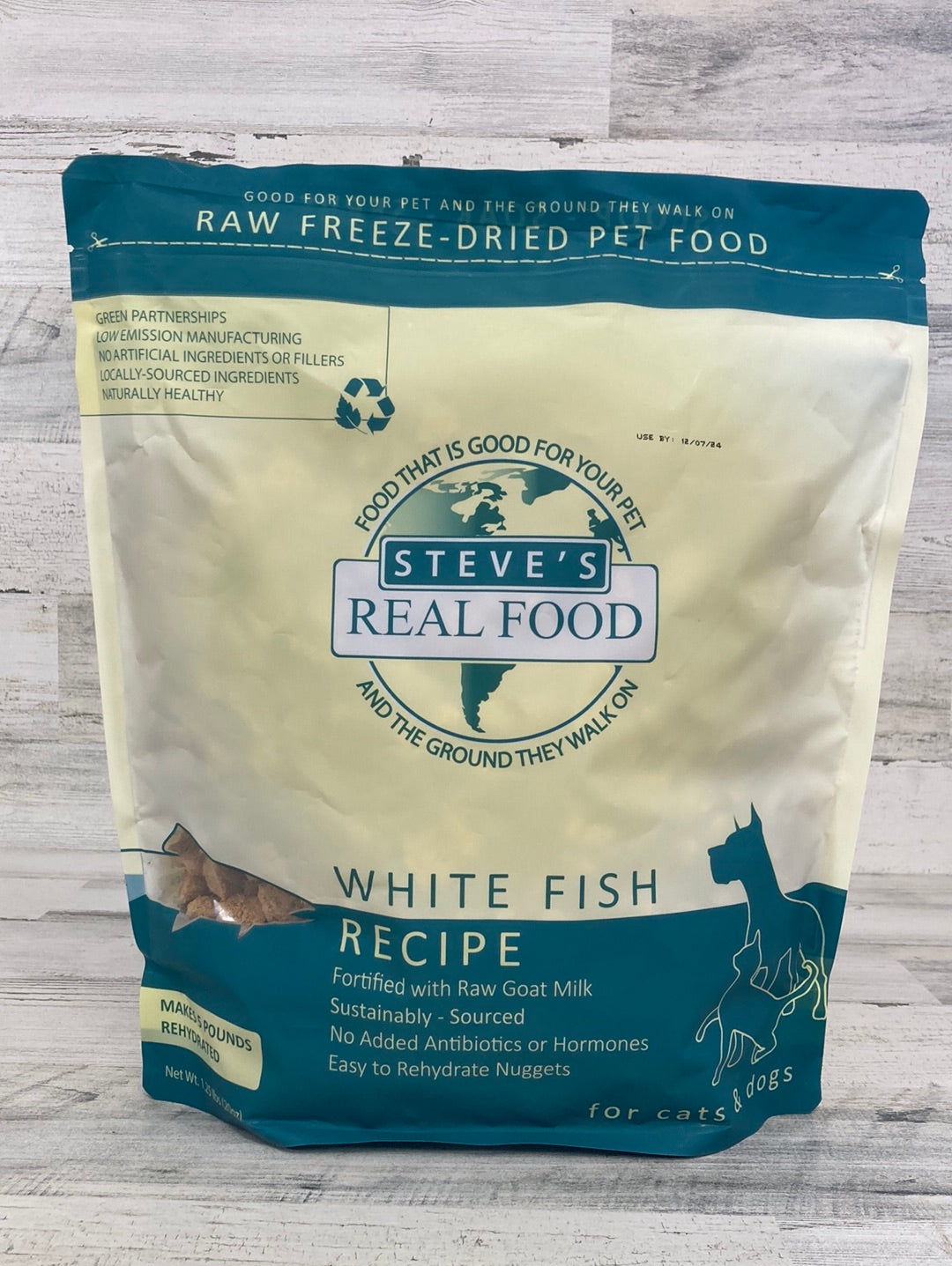 Steve's Real Food Freeze Dried Whitefish Nuggets 20oz