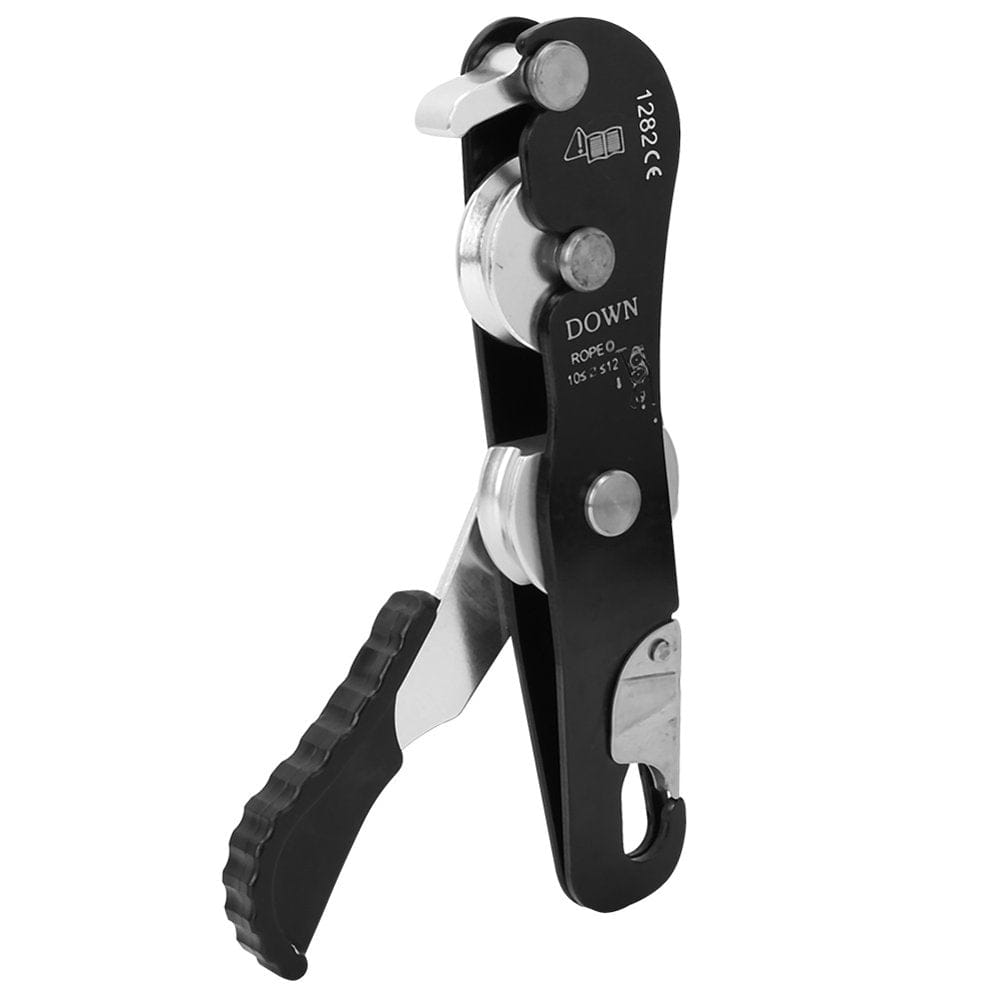 Karlge Climbing Rope Grab,Climbing Descender Self-Braking Stop Rope Clamp Grab Climb Accessories, Self-Braking Climbing Carabiner