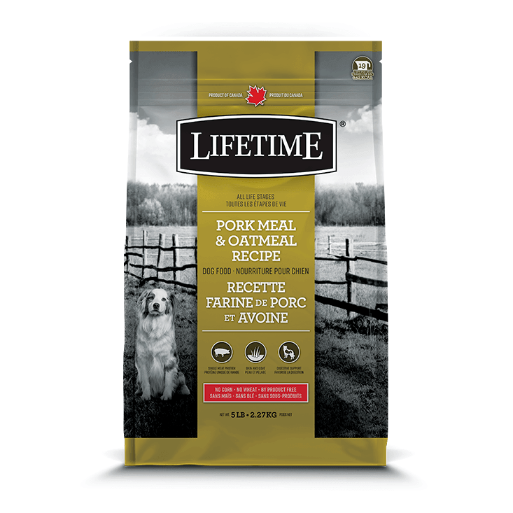 Lifetime All Life Stages Dog Food Pork & Oatmeal