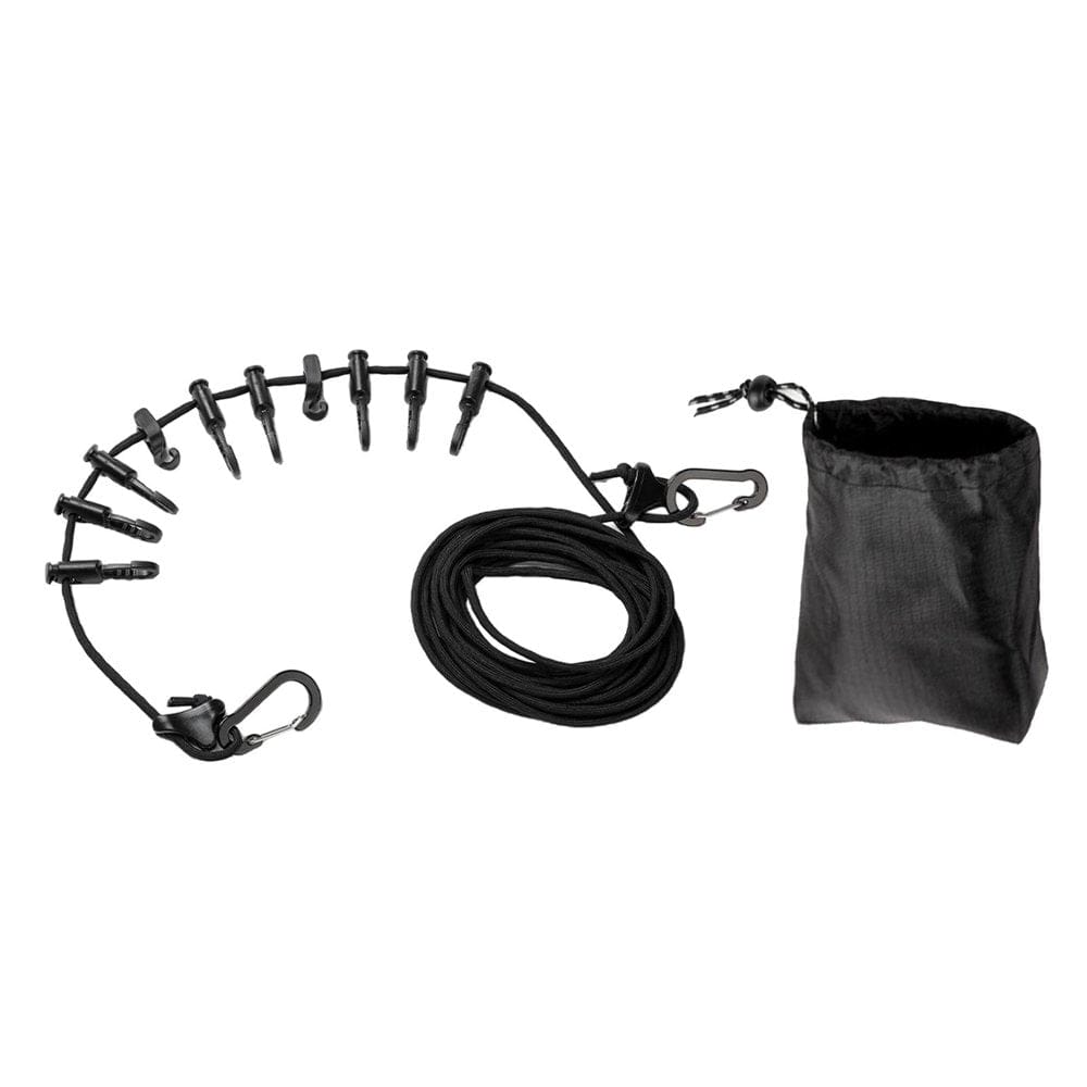 Multifunctional Outdoor Camping Hanging Black Rope Tent Cup Hanging Gear Clothes Line Weave Black, Adjustable Clothesline Hanging Rope