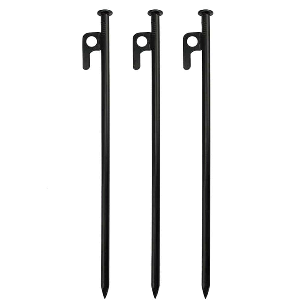 NUOLUX 3Pcs of One Set 30Cm Tent Stake Tent Awning Fixed Pegs Useful Tents Nail Accessory Durable Tent Nails for Outdoor Camping Hiking