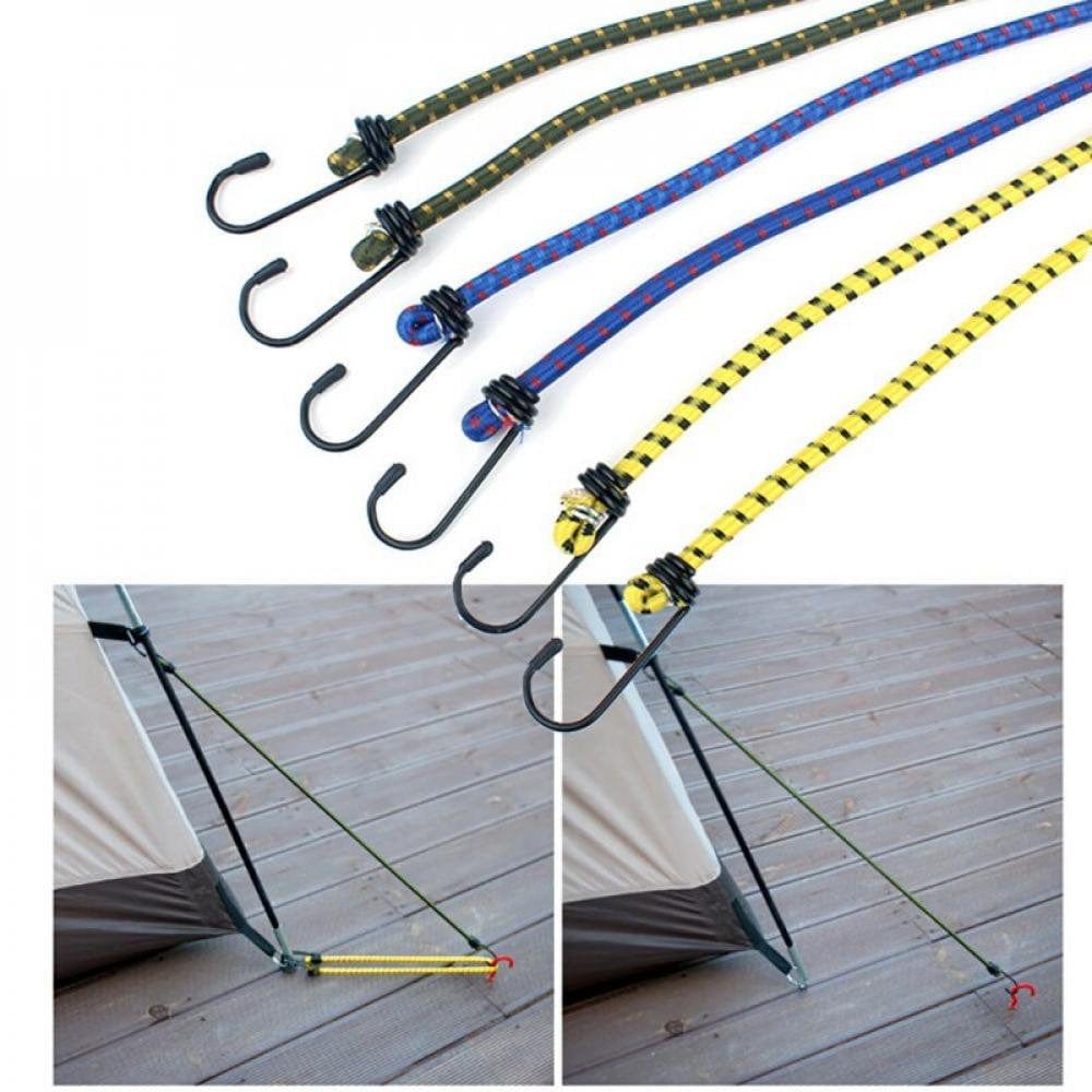 Outdoor Bundled Rope 6 Piece Set Elastic Band Tent Rope Elastic Clothesline Camping Accessories Luggage Strapping Tent Accessori