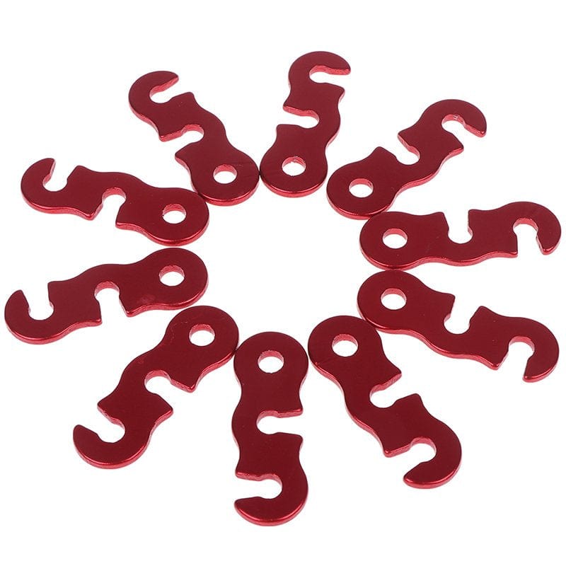 Party Yeah 10Pcs/Set Aluminium Alloy Adjuster Tent Rope Tightener Tensioner Quick Release