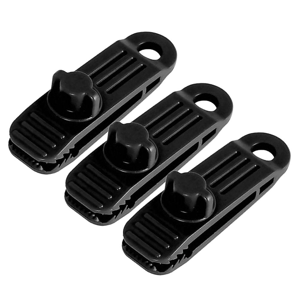Tifytof2Ys 3PCS Reusable Tent Tarp Tarpaulin Clip Clamp Buckle Camping Tool