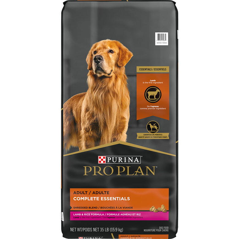 Purina Pro Plan High Protein Dog Food With Probiotics for Dogs Shredded Blend Lamb & Rice Formula