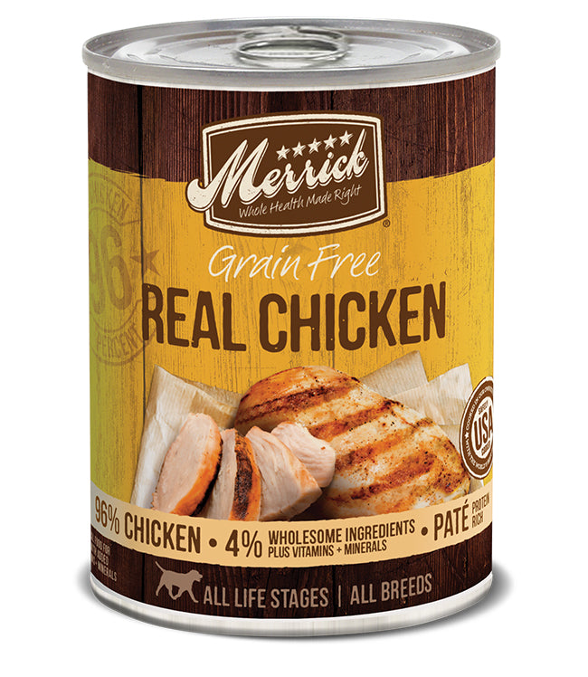 Merrick Dog Grain Free Real Chicken 12,7oz, (Case Of 12)