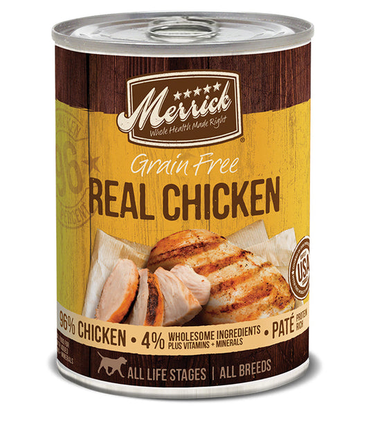 Merrick Dog Grain Free Real Chicken 12,7oz, (Case Of 12)