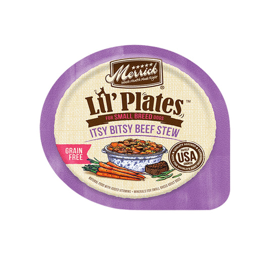 Merrick Lil Plates Grain Free Itsy Bitsy Beef Stew Dog Food (Case Of 12)