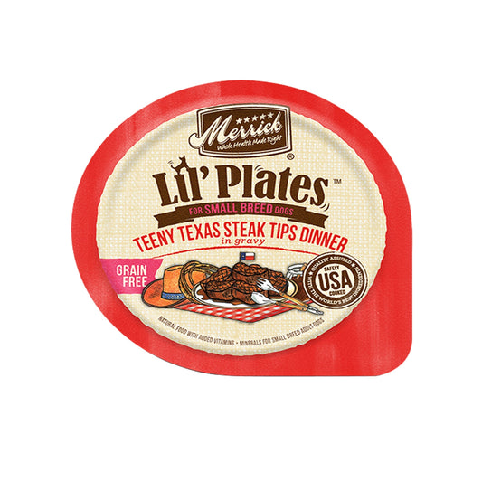 Merrick Lil Plates Grain Free Teeny Texas Steak Tips Dinner (Case Of 12)