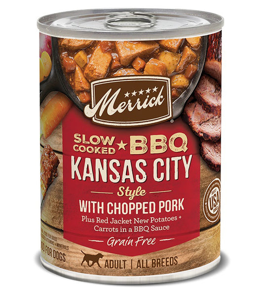 Merrick Dog Slow-Cooked Grain Free Kansas Style Pork 12,7oz, (Case Of 12)