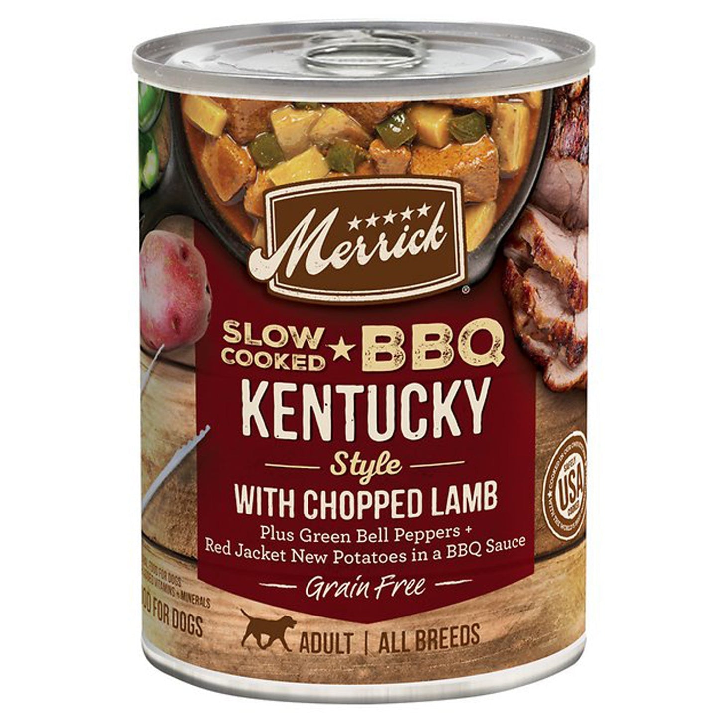 Merrick Dog Slow Cooked Grain Free Kentucky Lamb 12,7oz,(Case Of 12)