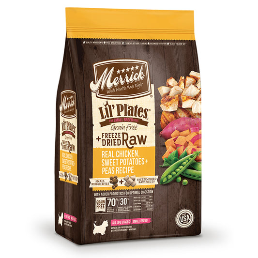 Merrick Dog Freeze-Dried Lil Plates Grain Free Chicken And Sweet Potato 10Lb