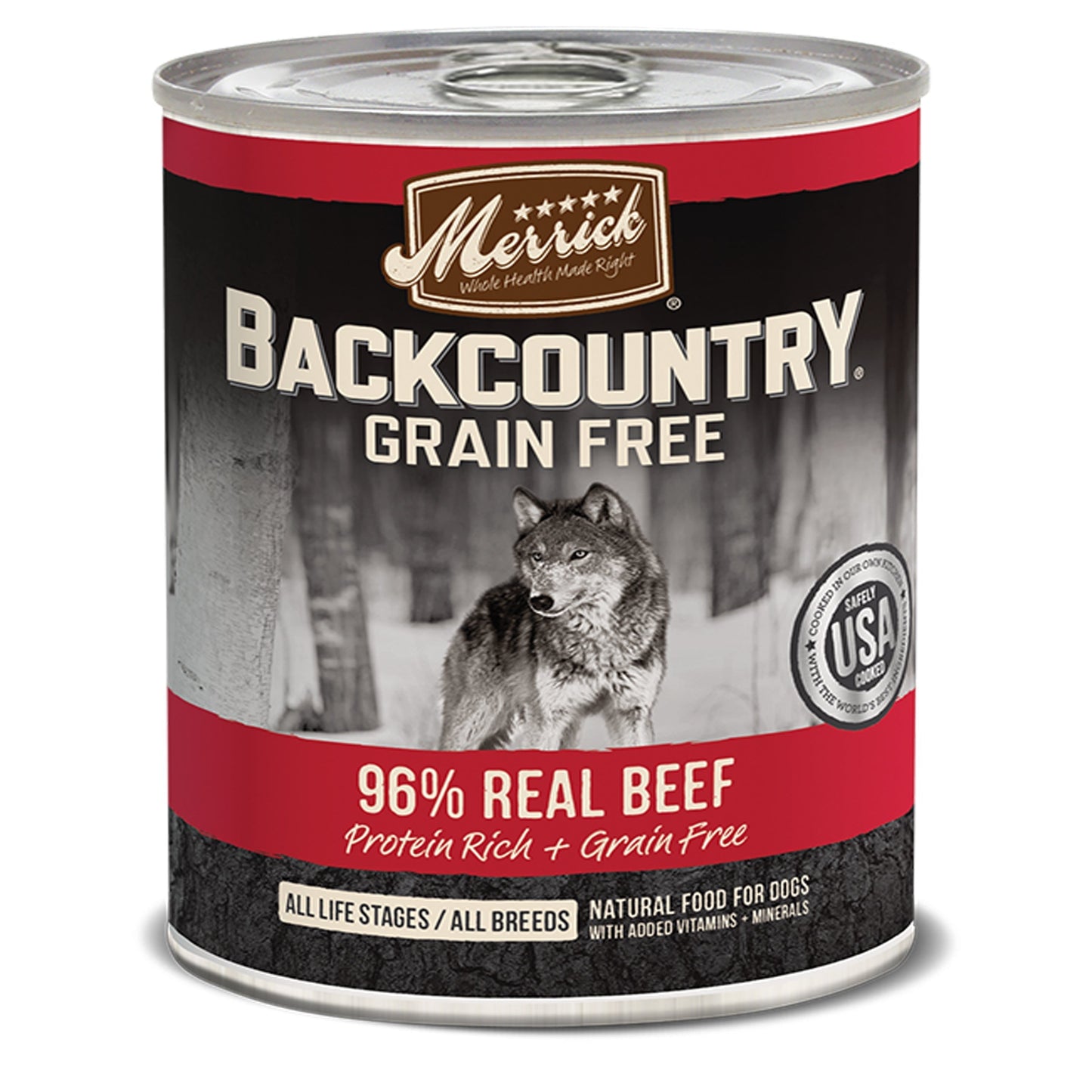 Merrick Dog Backcountry Grain Gree 96% Beef 12,7oz, (Case Of 12)