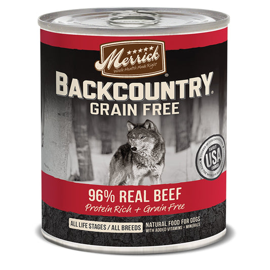Merrick Dog Backcountry Grain Gree 96% Beef 12,7oz, (Case Of 12)