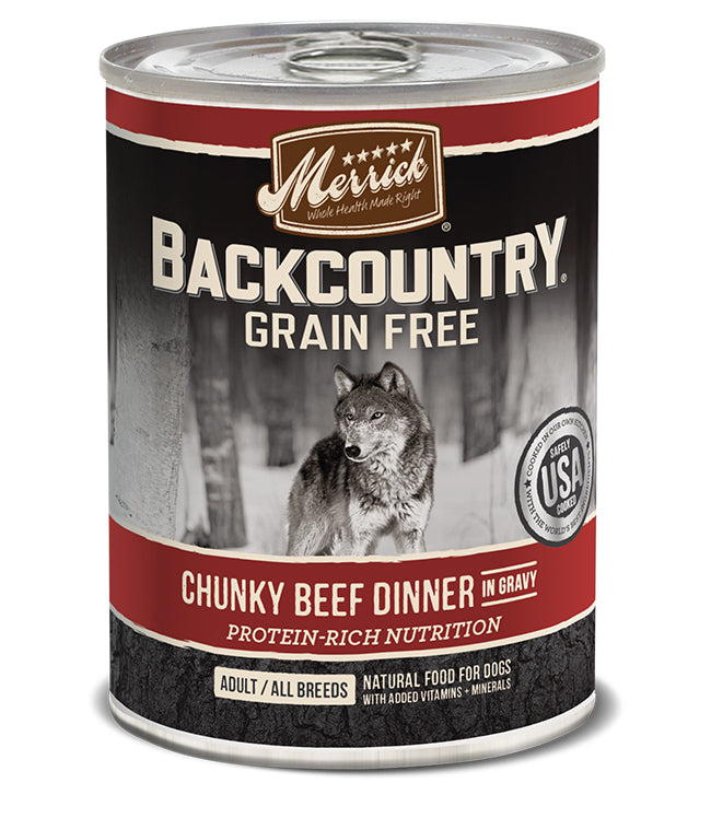 Merrick Backcountry Chunky Beef Dinner 12,7oz(Case of 12)