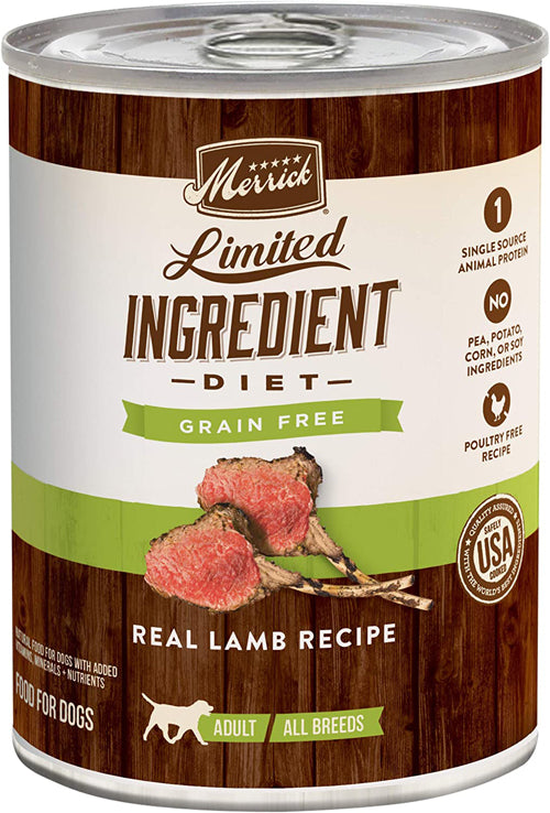 MERRICK DOG LID GRAIN FREE LAMB 12,7OZ (case of 12)