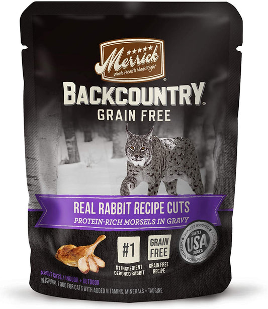 Merrick Cat Backcountry Real Rabbit 3oz, (Case Of 24)