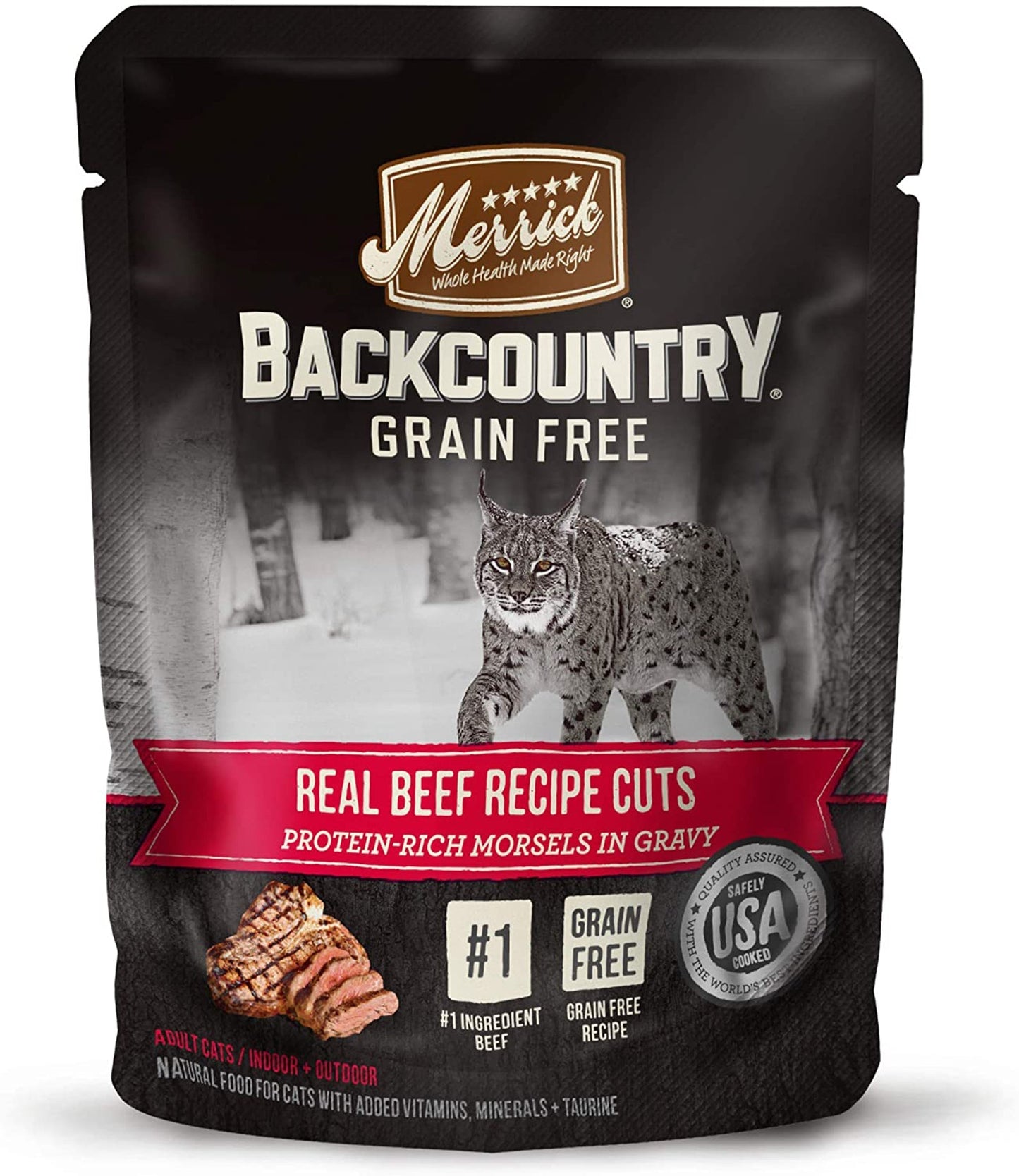 Merrick Cat Backcountry Real Beef 3oz, (Case Of 24)