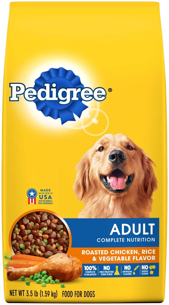 Pedigree Complete Nutrition Adult Dry Dog Food Roasted Chicken, Rice & Vegetable 1ea/3,5 lb