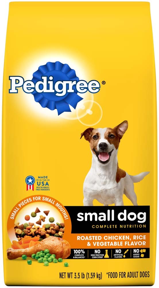 Pedigree Complete Nutrition Small Breed Adult Dry Dog Food Roasted Chicken, Rice & Vegetable 1ea/3,5 lb