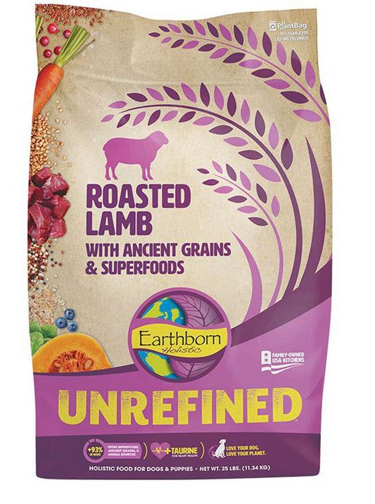 Earthborn Holistic Unrefined Dry Dog Food Roasted Lamb 1ea/4 lb