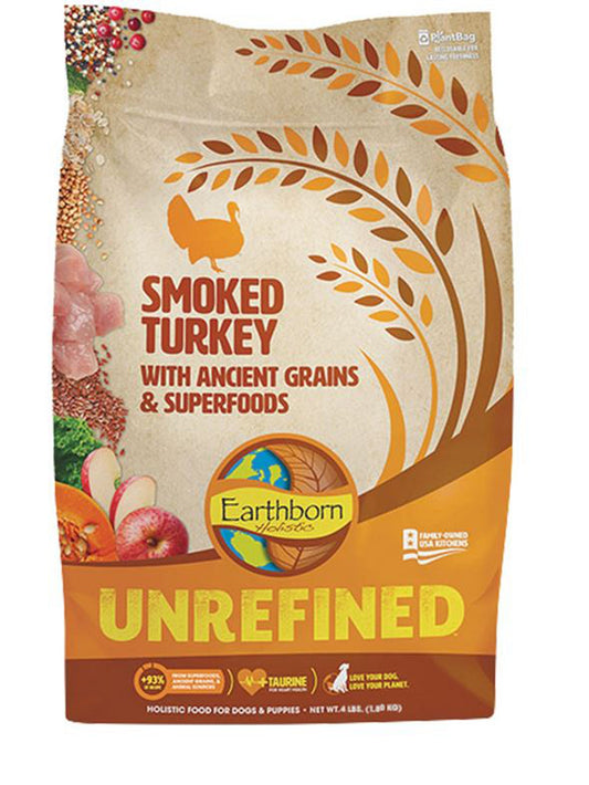 Earthborn Holistic Unrefined Dry Dog Food Smoked Turkey 1ea/25 lb