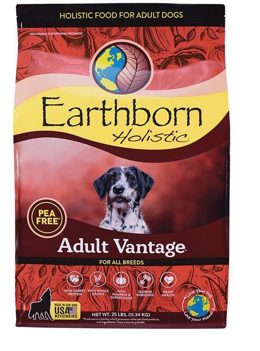 Earthborn Holistic Adult Vantage Dry Dog Food Turkey 1ea/25 lb