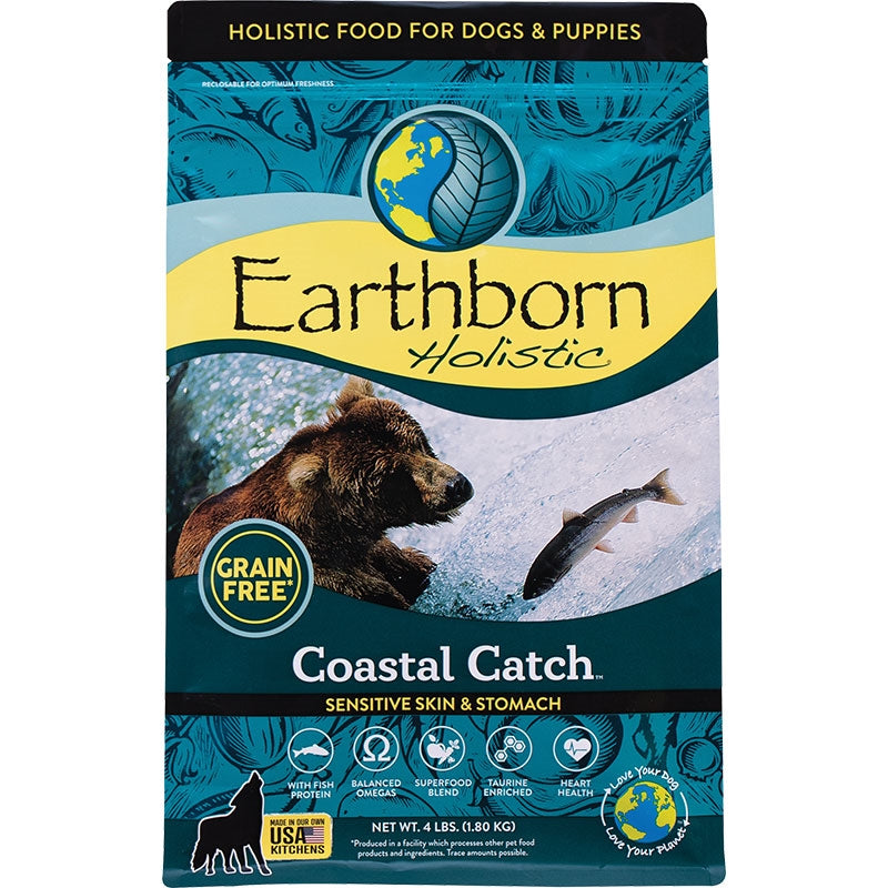 Earthborn Holistic Coastal Catch Grain-Free Dry Dog Food Seafood 1ea/4 lb