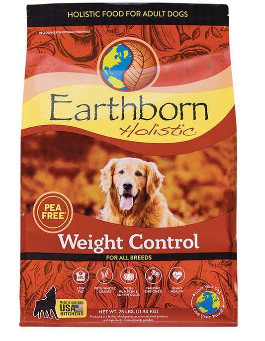 Earthborn Holistic Weight Control Grain-Free Dry Dog Food Turkey 1ea/25 lb
