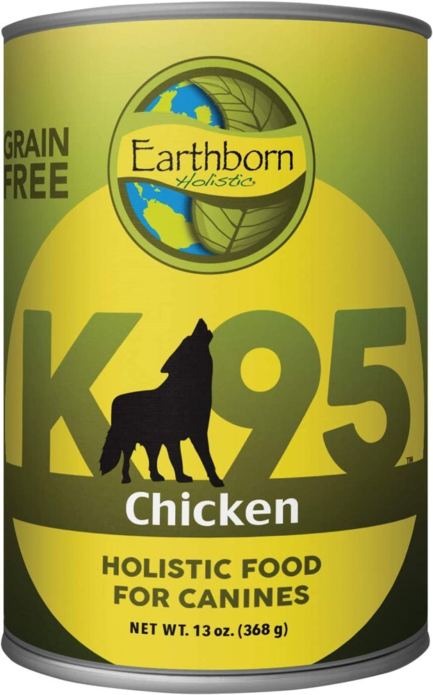 Earthborn Holistic Grain Free K95 Meat Protein Wet Dog Food Chicken 12ea/13 oz