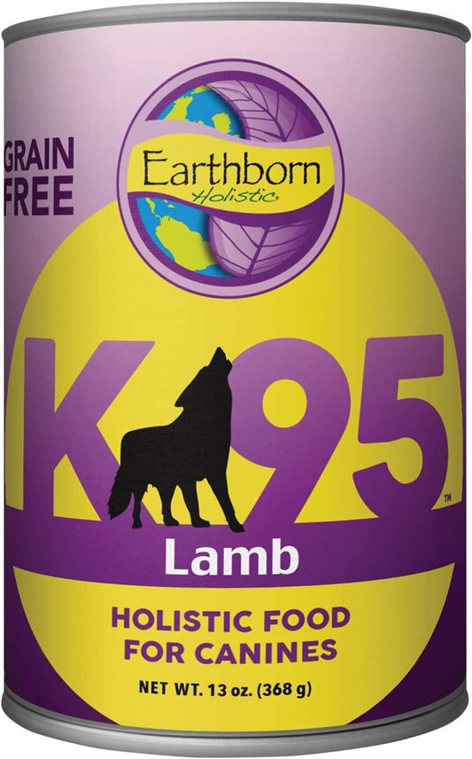 Earthborn Holistic Grain Free K95 Meat Protein Wet Dog Food Lamb 12ea/13 oz