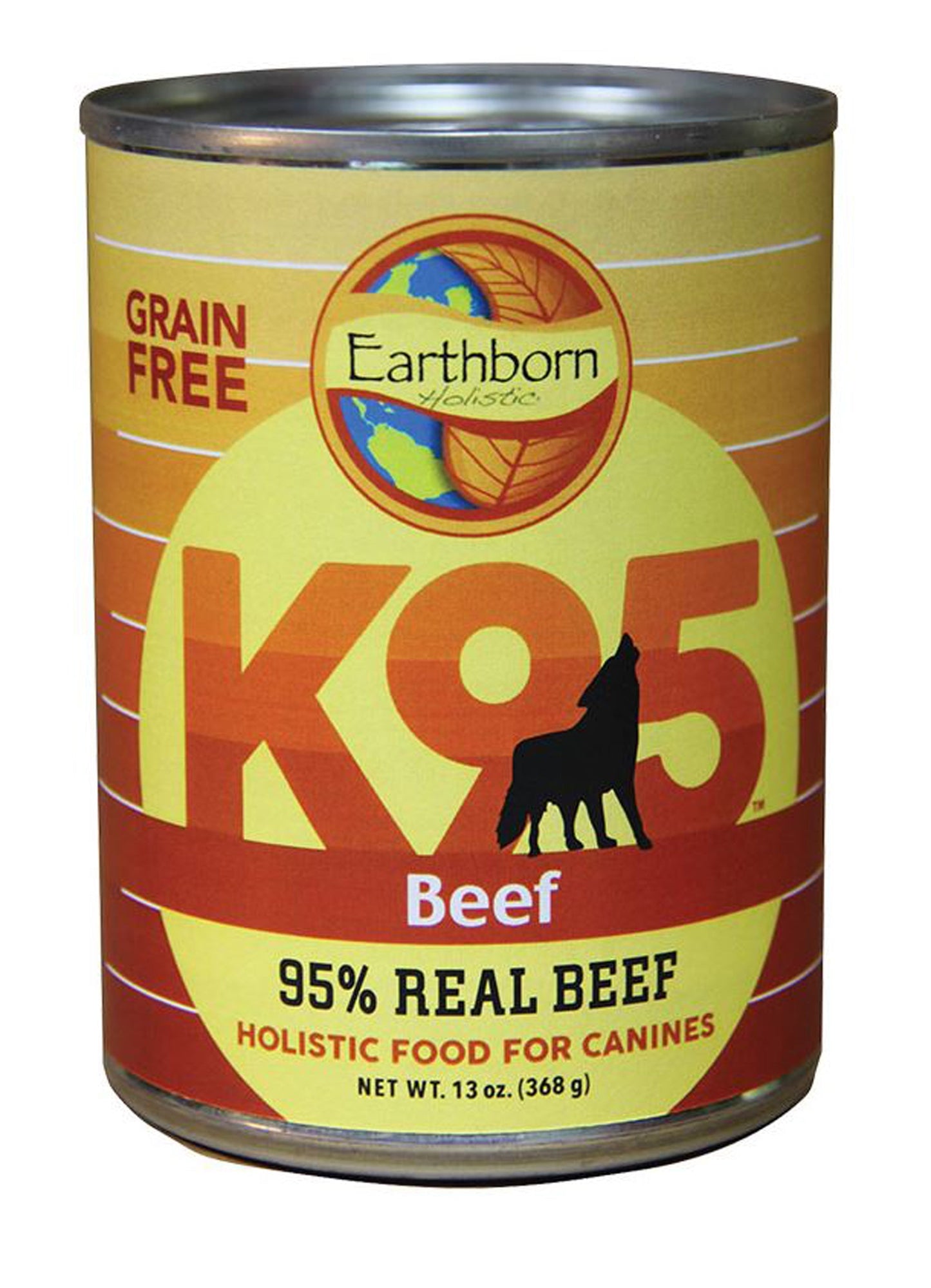 Earthborn Holistic Grain Free K95 Meat Protein Wet Dog Food Beef 12ea/13 oz