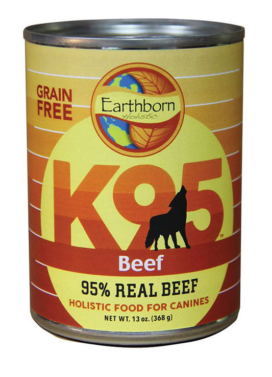Earthborn Holistic Grain Free K95 Meat Protein Wet Dog Food Beef 12ea/13 oz